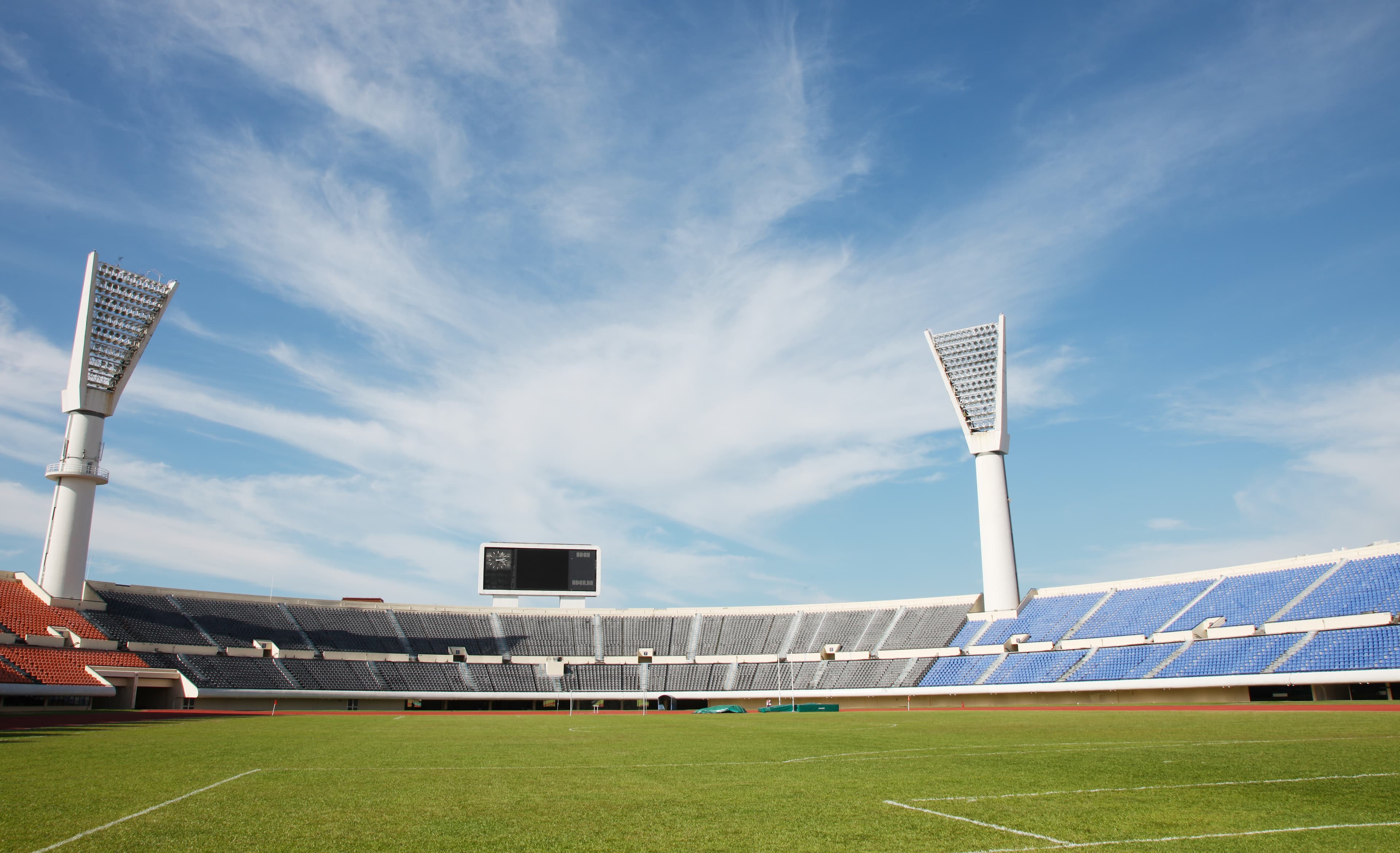 Cricket stadium lights